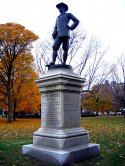 Harvard Square Cambridge Common John Bridge Statue- (thumbnail)