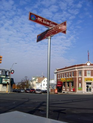 PFC Jacob George Sloane Square Sign